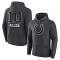 IN.Colts #10 Keenan Allen Player Charcoal Pullover Hoodies Limited Game Ddoa Stitched Jerseys