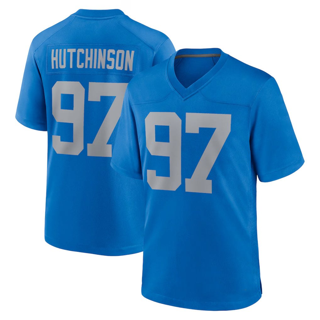 D.Lions #97 Aidan Hutchinson Player Blue Limited Throwback Vapor Untouchable Ddoa Stitched Jerseys