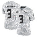 H.Texans #3 Kamari Lassiter Player Arctic Camo Salute To Service Limited Game Ddoa Stitched Jerseys