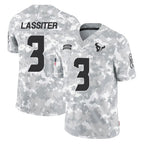 H.Texans #3 Kamari Lassiter Player Arctic Camo Salute To Service Limited Game Ddoa Stitched Jerseys