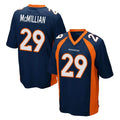 D.Broncos #29 Ja'Quan McMillian Player Navy Game Ddoa Stitched Jerseys