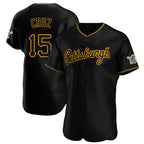 P.Pirates #15 Oneil Cruz Player Black Home Limited Elite Ddoa Stitched Jerseys