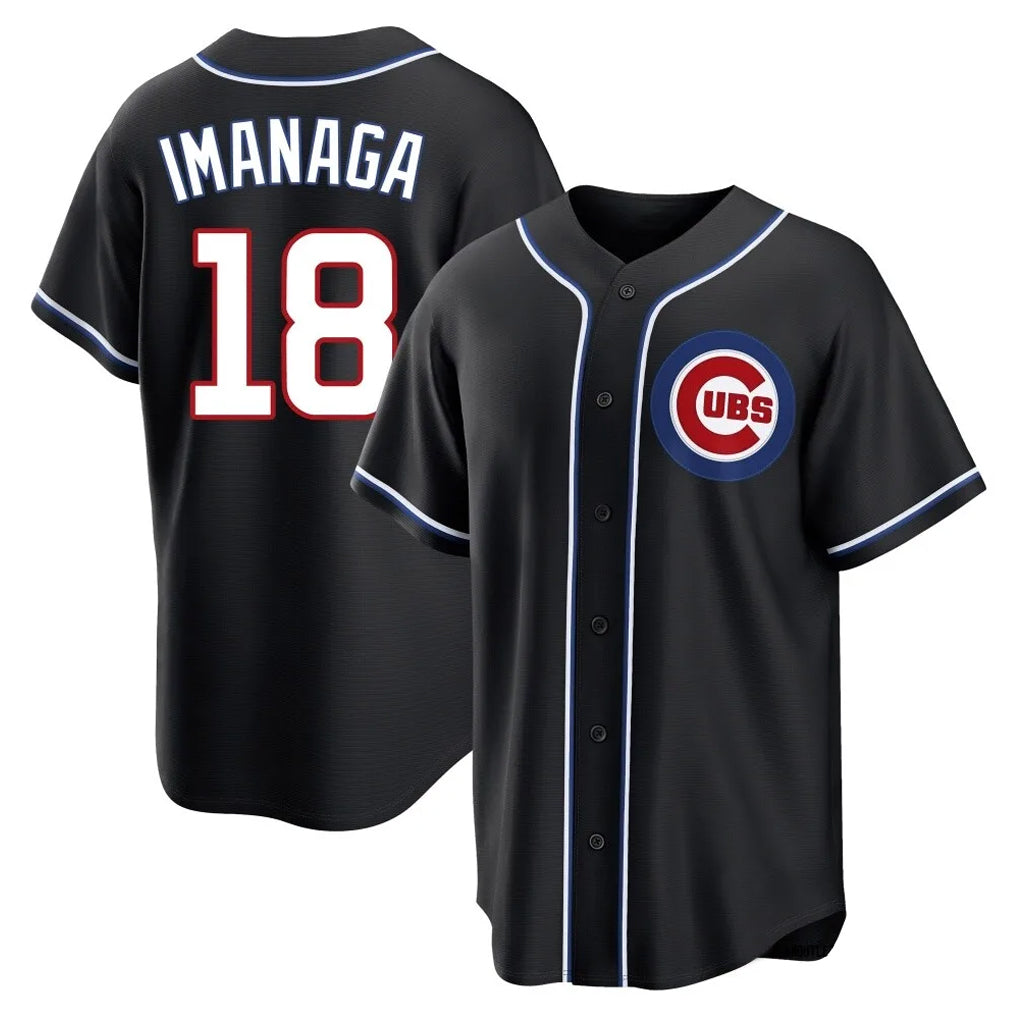 C.Cubs #18 Shota Imanaga Player Black Fashion Out Game Ddoa Stitched Jerseys