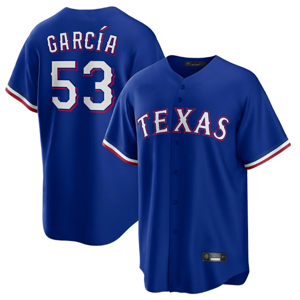T.Rangers #53 Adolis Garcia Player Royal Home Limited Game Ddoa Stitched Jerseys
