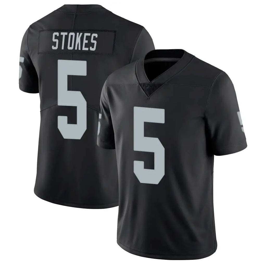 LV.Raiders #5 Eric Stokes Player Black Limited Vapor Untouchable Home Game Ddoa Stitched Jerseys