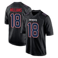 NE.Patriots #18 Kyle Williams Player Carbon Fashion Limited Home Game Ddoa Stitched Jerseys