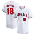 LA.Angels #18 Nolan Schanuel Player White Limited Elite Ddoa Stitched Home Jerseys
