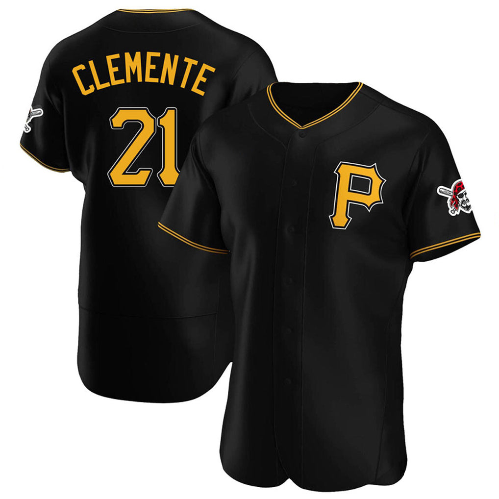 P.Pirates #21 Roberto Clemente Player Black Alternate 2025 Home Limited Elite Ddoa Stitched Jerseys