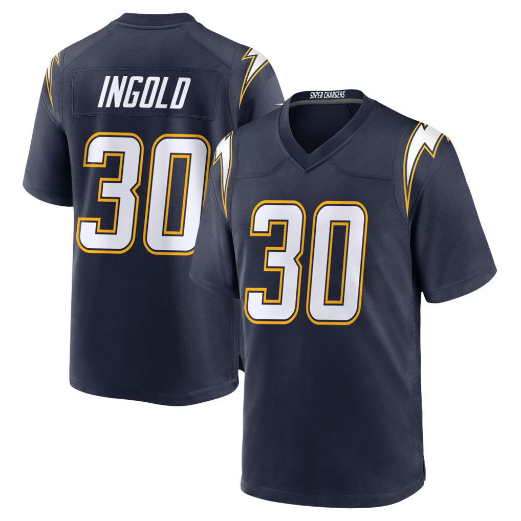 LA.Chargers #30 Alec Ingold Player Navy Alternate Home Game Ddoa Stitched Jerseys