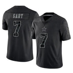 D.Cowboys #7 Rashan Gary Player Black Limited Reflective Home Game Ddoa Stitched Jerseys