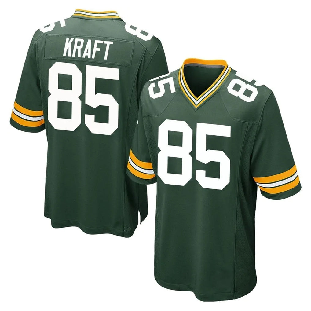 GB.Packers #85 Tucker Kraft Player Green Home Game Ddoa Stitched Jerseys