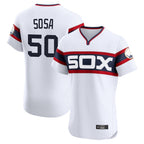 C.White Sox #50 Lenyn Sosa Player White T-shirt Limited Elite Home Ddoa Stitched Jerseys