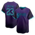 A.Diamondbacks #23 Zac Gallen Player Purple City Connect Limited Home Game Ddoa Stitched Jerseys