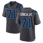 IN.Colts #71 Matt Goncalves Player Anthracite 2026 Rivalries Collection Home Game Ddoa Stitched Jerseys