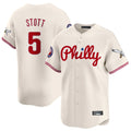 P.Phillies #5 Bryson Stott Player Cream Phillies & Eagles Vapor Premier Limited Ddoa Stitched Jerseys