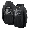 NY.Giants #15 Jordan Stout Player 2026 Black Logo Pullover Hoodies Limited Game Ddoa Stitched Jerseys