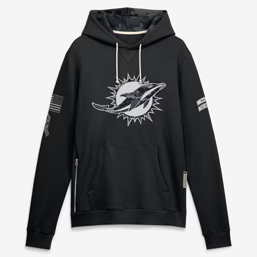 M.Dolphins 2026 Black Logo Pullover Hoodies Limited Game Ddoa Stitched Jerseys