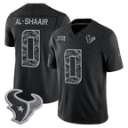 H.Texans #0 Azeez Al-Shaair Player Black Limited 2026 Salute to Service Home Game Ddoa Stitched Jerseys