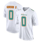 M.Dolphins #0 Ollie Gordon II Player White Fashion Home Game Ddoa Stitched Jerseys