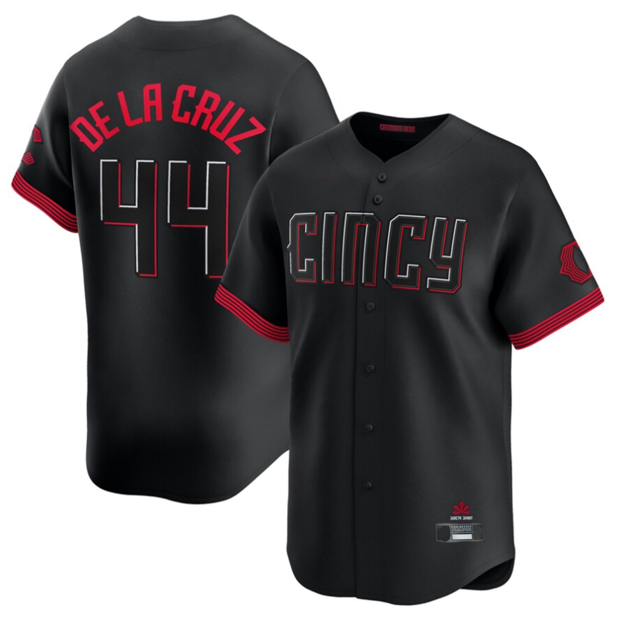 C.Reds #44 Elly De La Cruz Player Black City Connect Limited Ddoa Stitched Jerseys