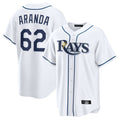 T.Bay Rays #62 Jonathan Aranda Player White Home Game Ddoa Stitched Jerseys