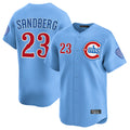 C.Cubs #23 Ryne Sandberg Player Light Blue Limited Home Ddoa Stitched Jerseys