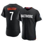 B.Orioles #7 Jackson Holliday Player Black City Connect Limited Elite Home Game Ddoa Stitched Jerseys