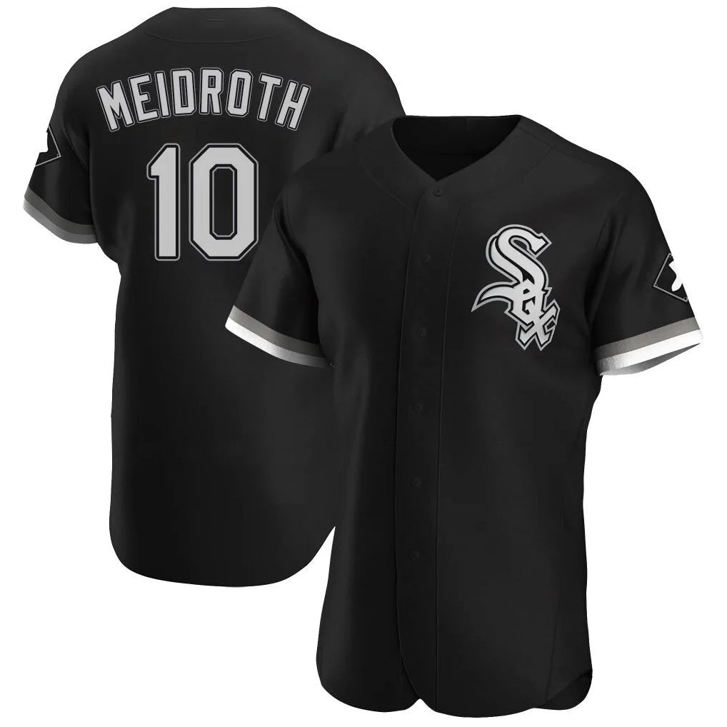 C.White Sox #10 Chase Meidroth Player Black Limited Elite Home Ddoa Stitched Jerseys