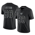 TB.Buccaneers #88 Cade Otton Player Black Reflective Limited Home Game Ddoa Stitched Jerseys