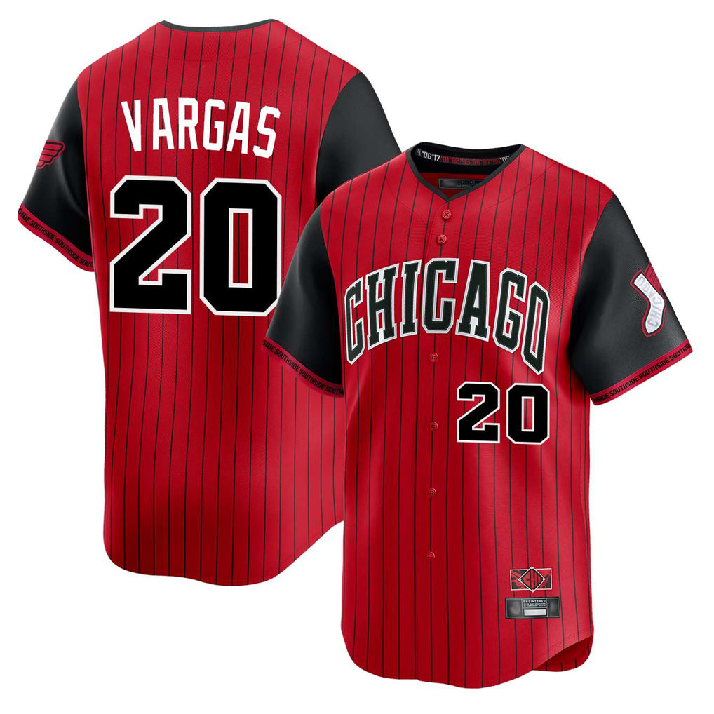 C.White Sox #20 Miguel Vargas Player Red City Connect Limited Home Ddoa Stitched Jerseys