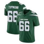 NY.Jets #66 Joe Tippmann Player Green Limited Vapor Home Game Ddoa Stitched Jerseys