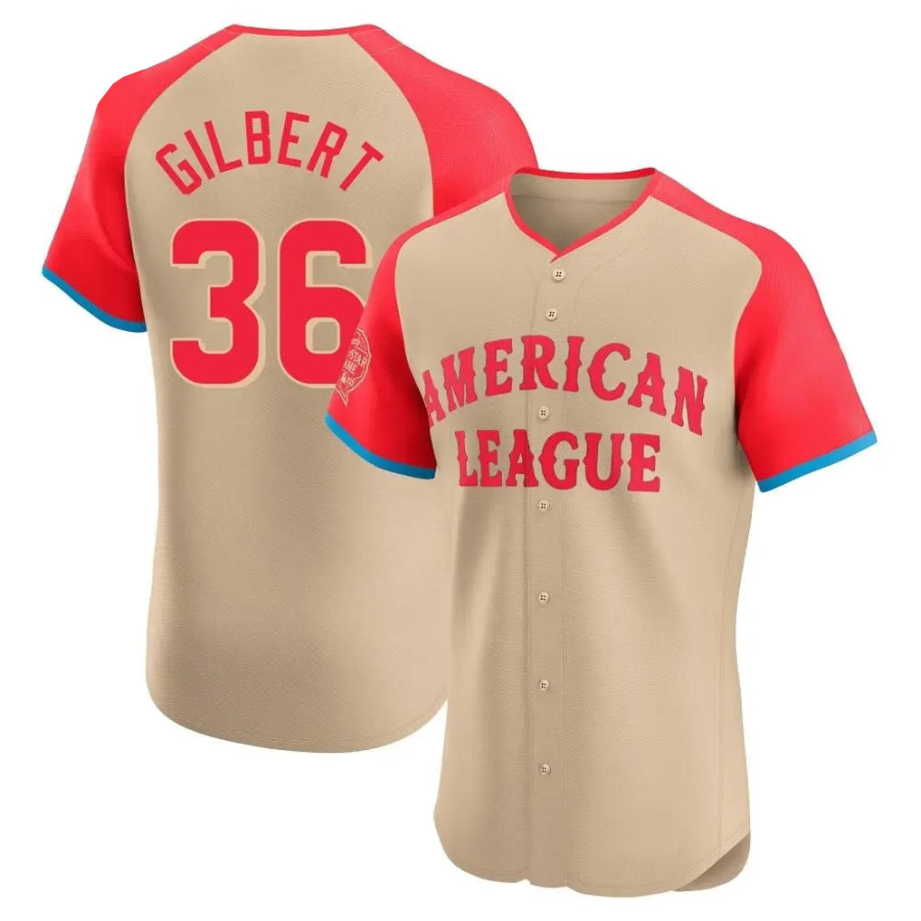 S.Mariners #36 Logan Gilbert Player Cream American League All-Star Limited Home Elite Ddoa Stitched Jerseys