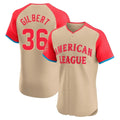 S.Mariners #36 Logan Gilbert Player Cream American League All-Star Limited Home Elite Ddoa Stitched Jerseys