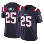 NE.Patriots #25 Marcus Jones Player Navy Limited Vapor F.U.S.E. Home Game Ddoa Stitched Jerseys