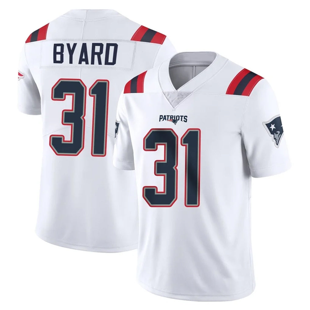 NE.Patriots #31 Kevin Byard Player White Vapor Untouchable Home Game Ddoa Stitched Jerseys