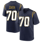 LA.Chargers #70 Rashawn Slater Player Navy Home Game Ddoa Stitched Jerseys