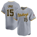 P.Pirates #15 Oneil Cruz Player Gray Road Home Limited Ddoa Stitched Jerseys