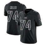 LV.Raiders #74 Kolton Miller Player Black Limited Black Impact Home Game Ddoa Stitched Jerseys