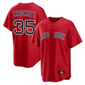 B.Red Sox #35 Garrett Crochet Player Red Home Game Ddoa Stitched Jerseys