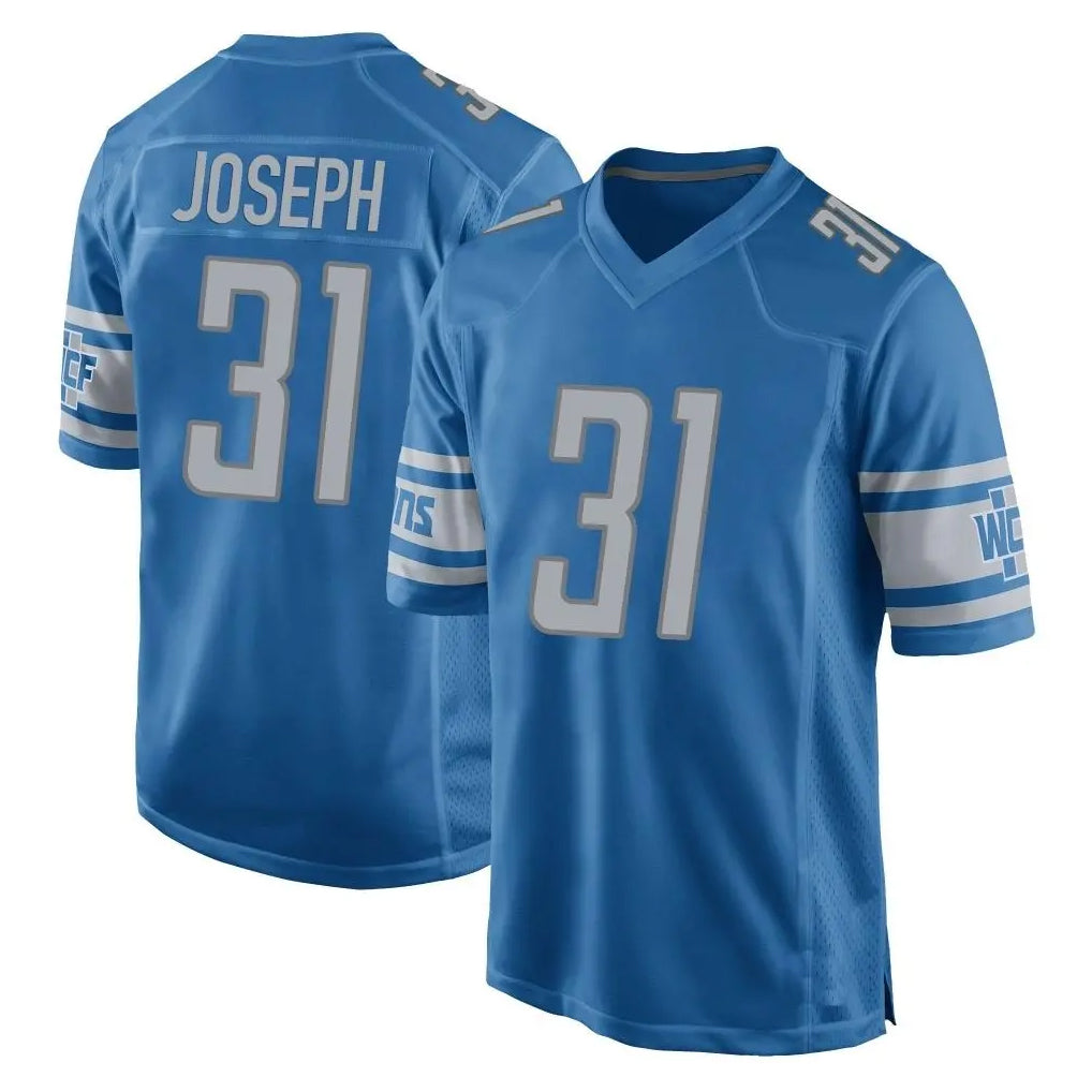 D.Lions #31 Kerby Joseph Player Blue Home Game Ddoa Stitched Jerseys