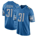 D.Lions #31 Kerby Joseph Player Blue Home Game Ddoa Stitched Jerseys