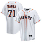 H.Astros #71 Josh Hader Player White Home Game Ddoa Stitched Jerseys