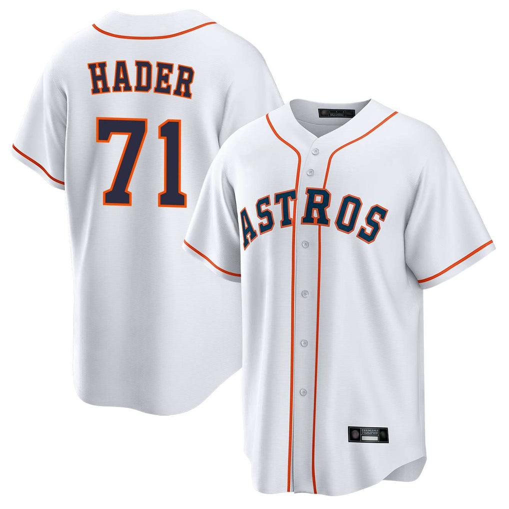 H.Astros #71 Josh Hader Player White Home Game Ddoa Stitched Jerseys