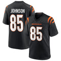 C.Bengals #85 Chad Johnson Player Black Home Game Ddoa Stitched Jerseys