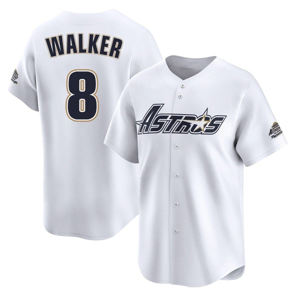 H.Astros #8 Christian Walker Player White Throwback Cooperstown Collection Limited Ddoa Stitched Jerseys