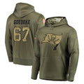 TB.Buccaneers #67 Luke Goedeke Player Olive Salute to Service Pullover Hoodie Home Game Ddoa Stitched Jerseys
