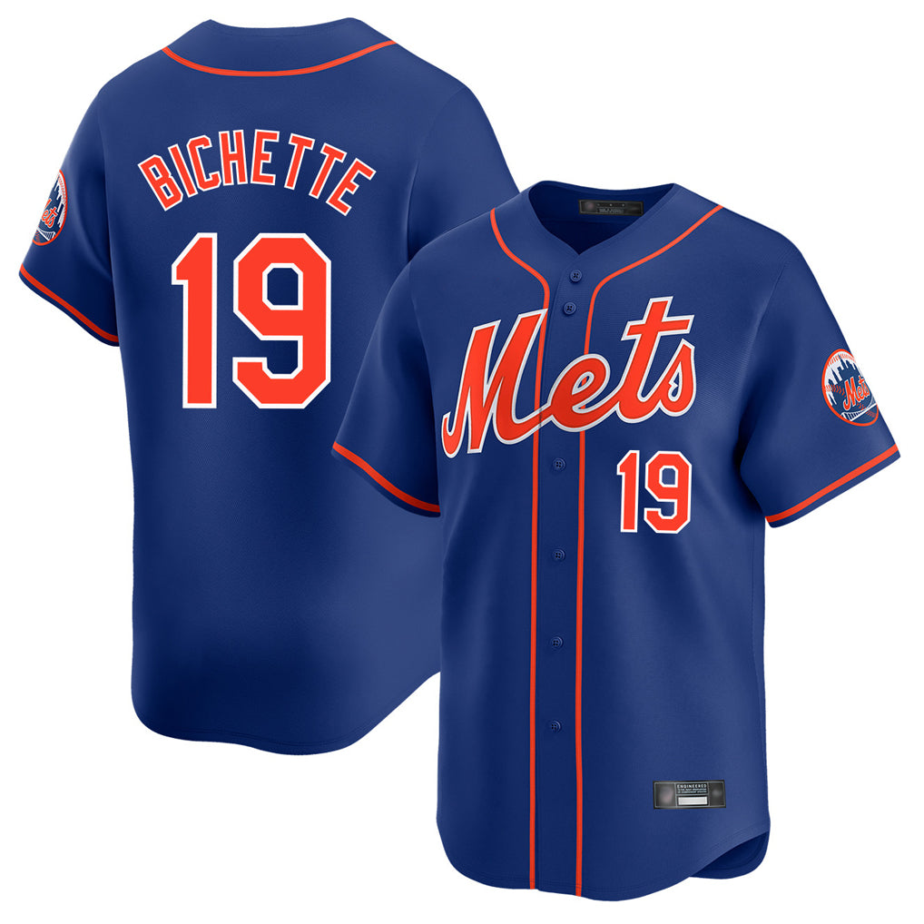 NY.Mets #19 Bo Bichette Player Royal Home Limited Ddoa Stitched Jerseys