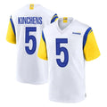 LA.Rams #5 Kamren Kinchens Player White Home Game Ddoa Stitched Jerseys