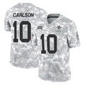 NO.Saints #10 Daniel Carlson Player Arctic Camo Salute To Service Limited Game Ddoa Stitched Jerseys