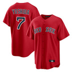B.Red Sox #7 Masataka Yoshida Player Red Home Game Ddoa Stitched Jerseys